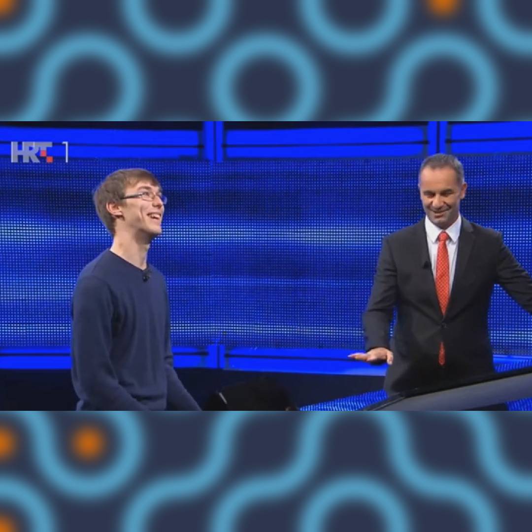 Image of Ivan Vlahov during his 2020 appearance on the Croatian version of The Chase.