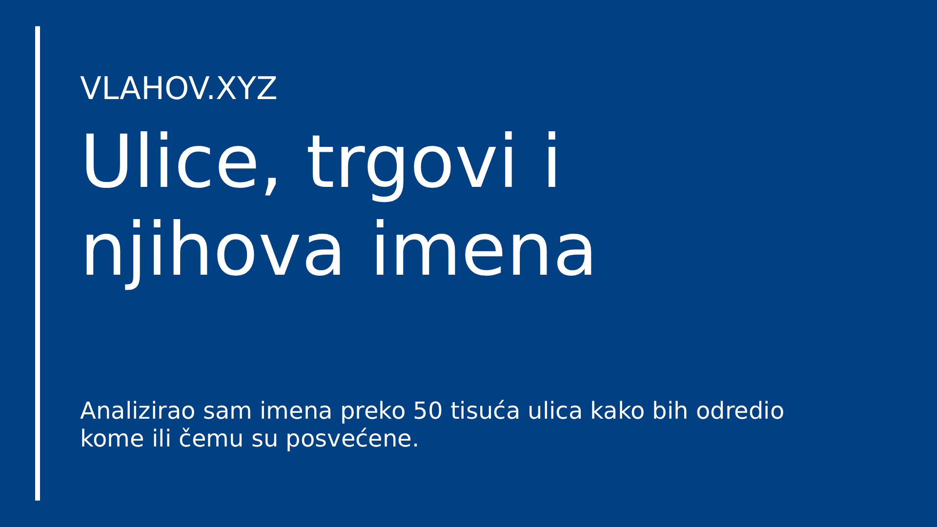 Tekstualni okvir s naslovom članka i imenom bloga, u stilu zagrebačkih uličnih znakova.